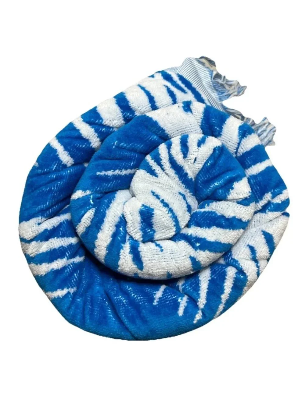 LOFT Beach Towel by Loftex 84 x 72 Jumbo Size with Handle Blue